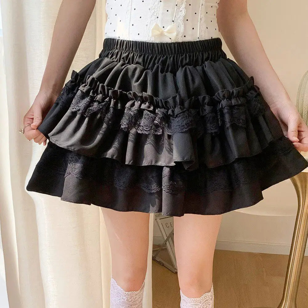 Lace Ruffle Skirt