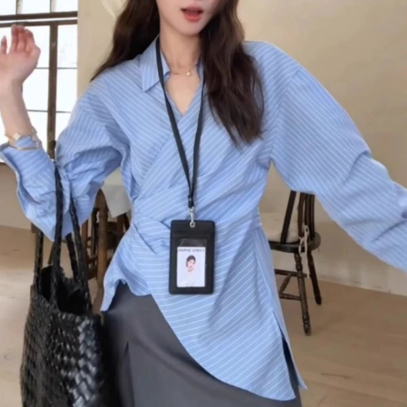 Loose Striped Blouse