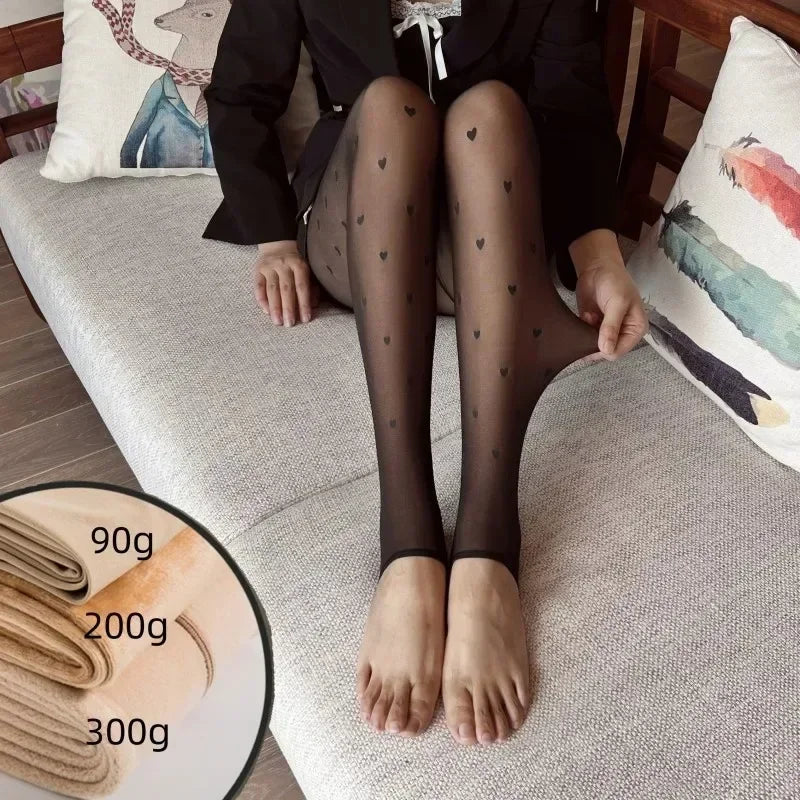 Warm & stylish fleece tights