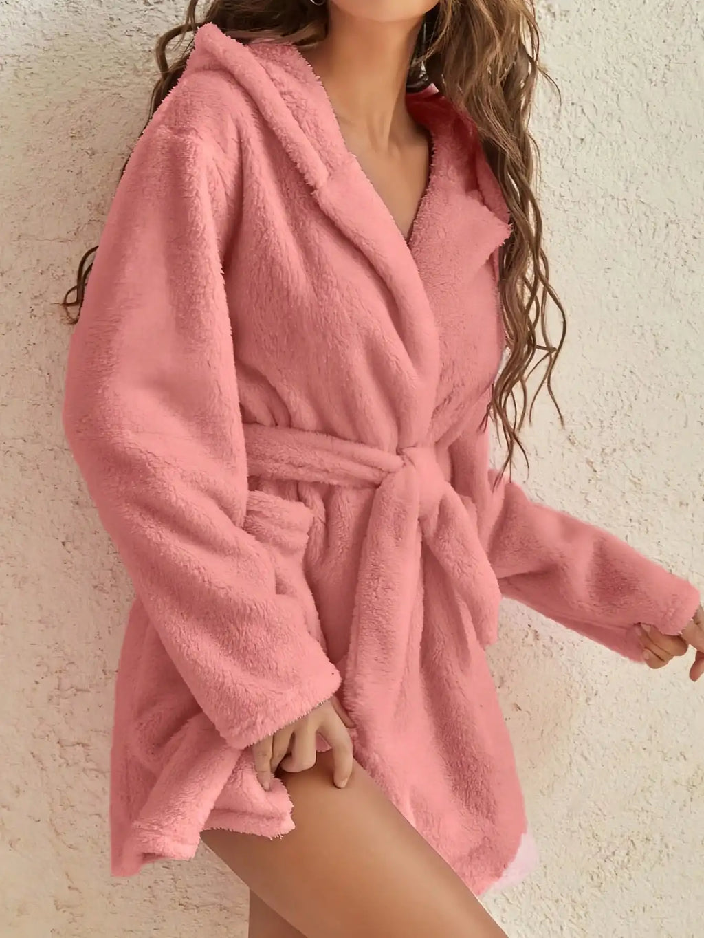 Cozy fleece robe