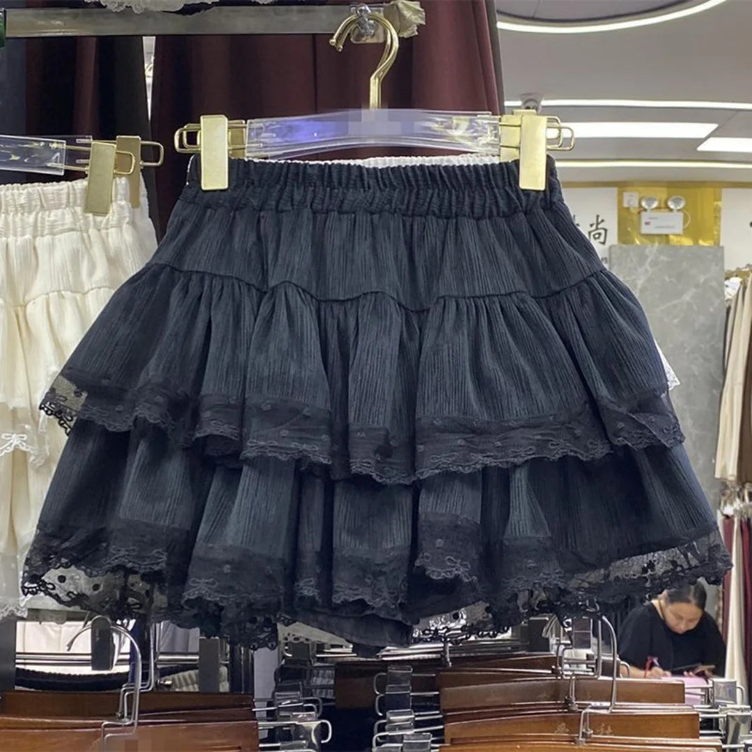 Lace Ruffle Skirt
