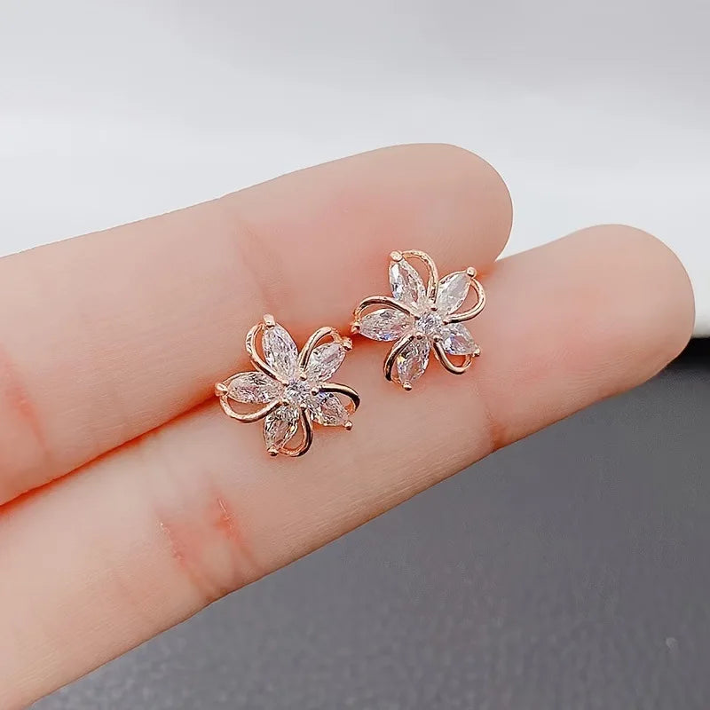 Zircon Star Earrings