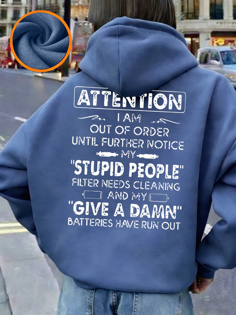 Funny Print Hoodie
