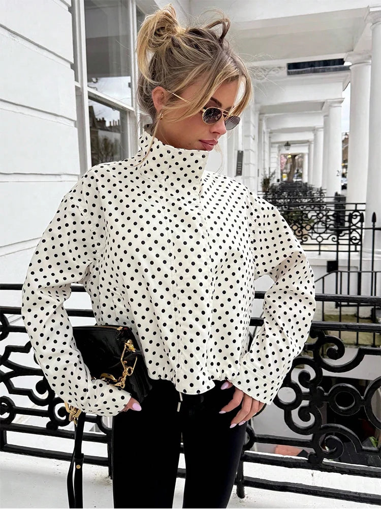 Polka Dot Short Coat