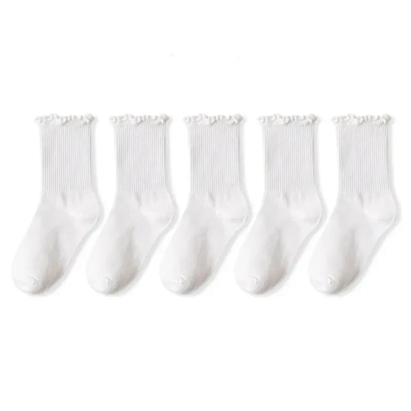 Ruffle Crew Socks