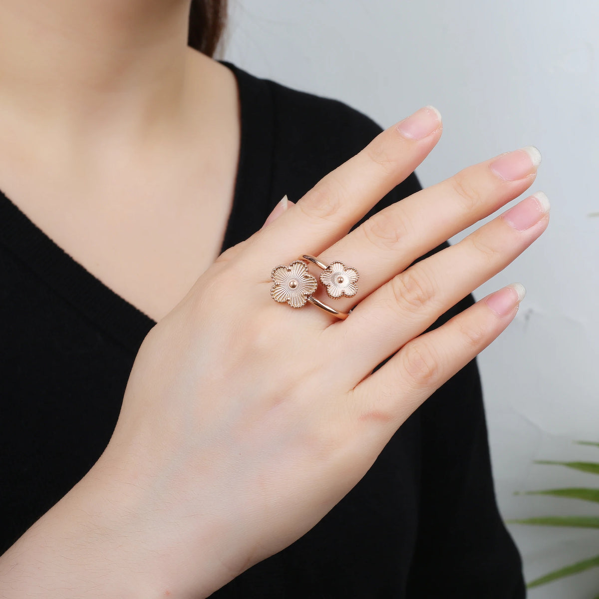 Clover Open Ring