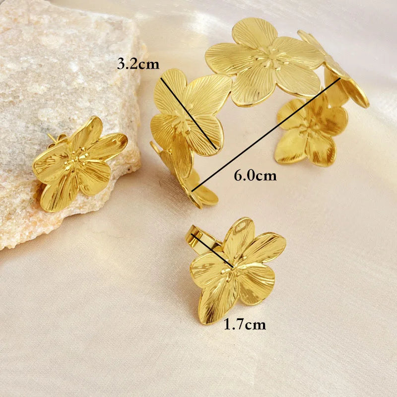 Flower Jewelry Set