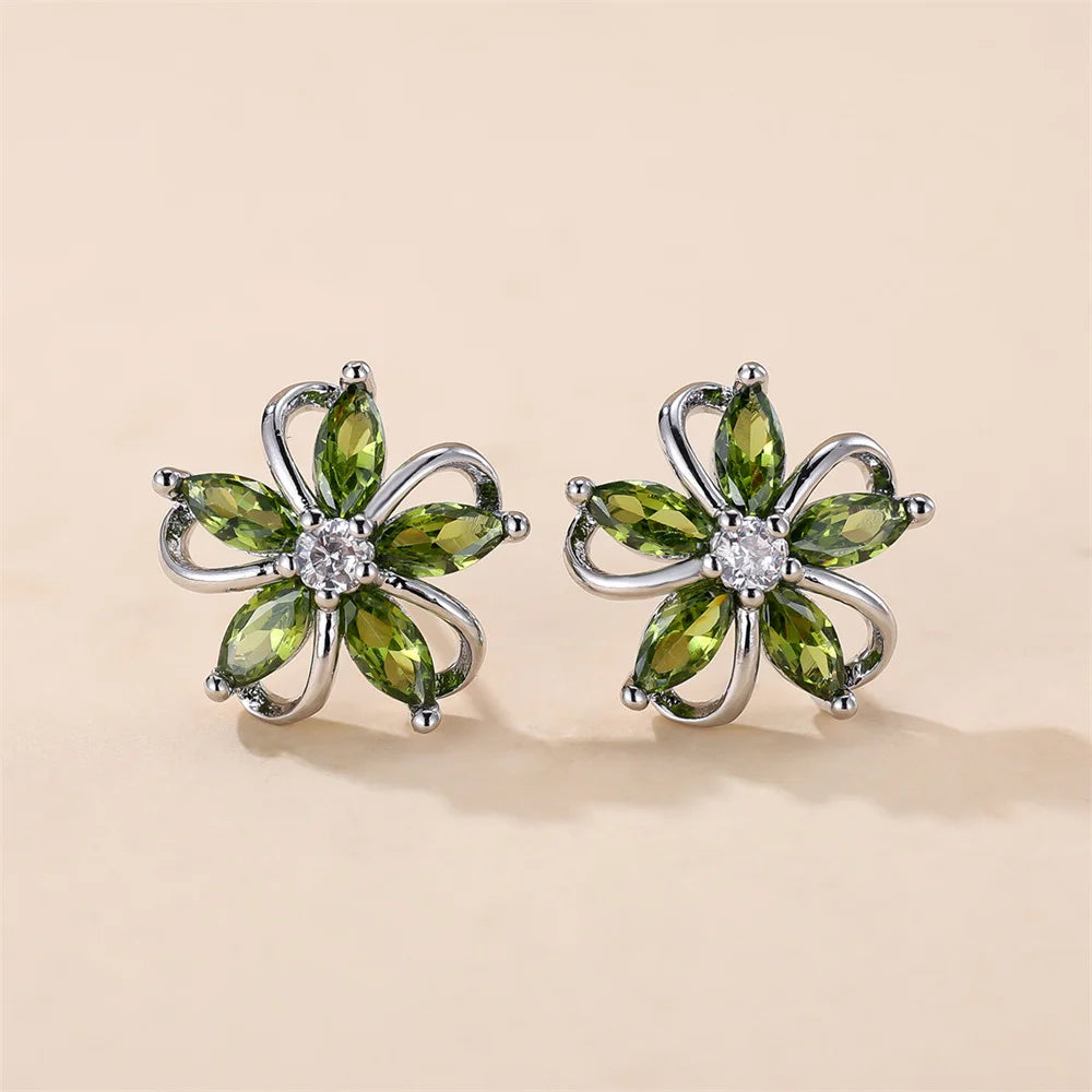 Zircon Star Earrings