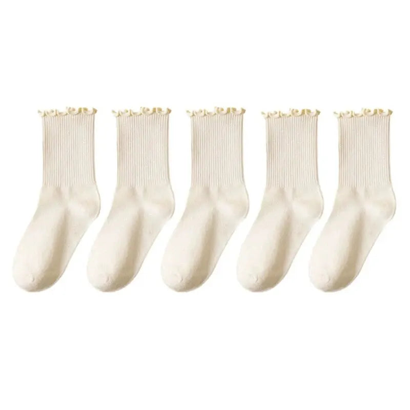 Ruffle Crew Socks