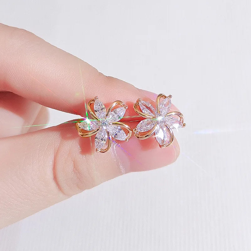 Zircon Star Earrings