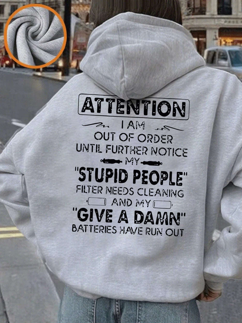 Funny Print Hoodie