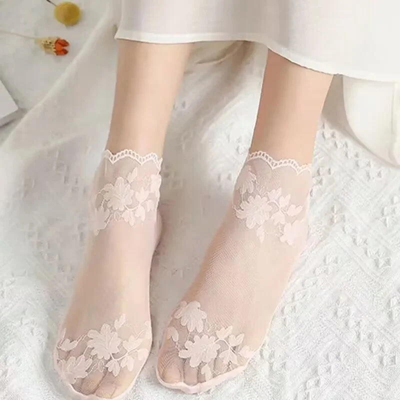 5 Pairs Lace Socks