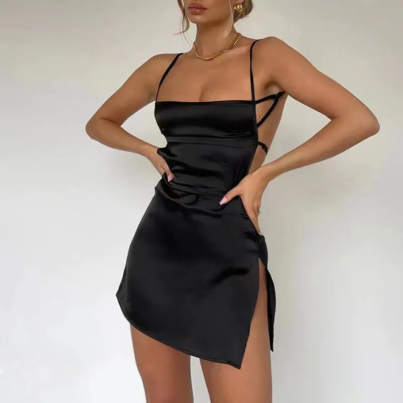 Satin Mini Dress