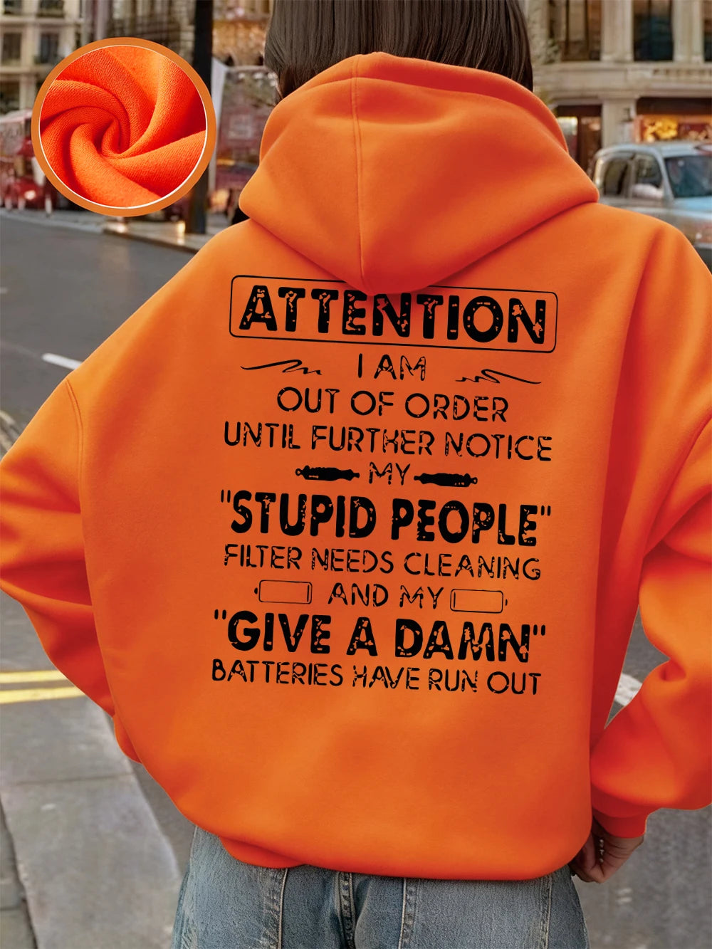 Funny Print Hoodie