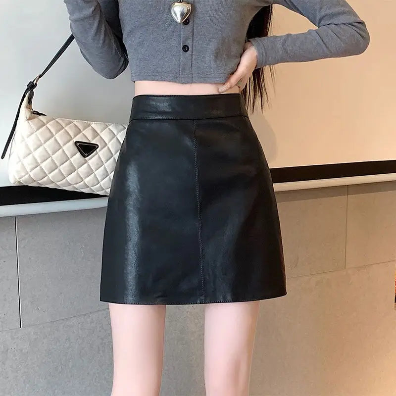 Leather Mini Skirt