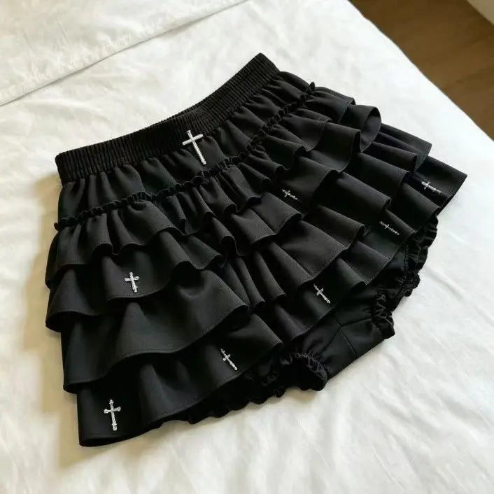 Lace Ruffle Skirt