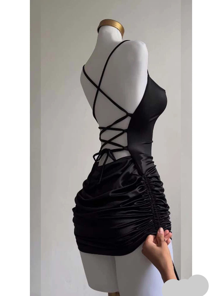 Satin Mini Dress