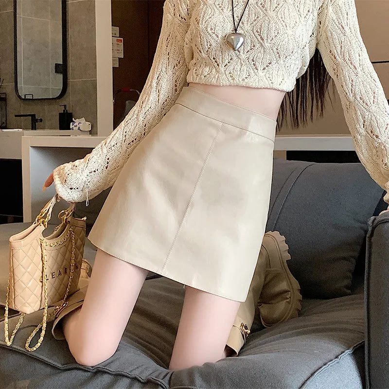 Leather Mini Skirt