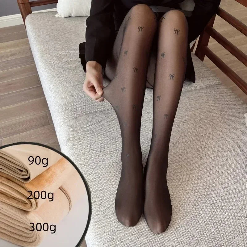 Warm & stylish fleece tights