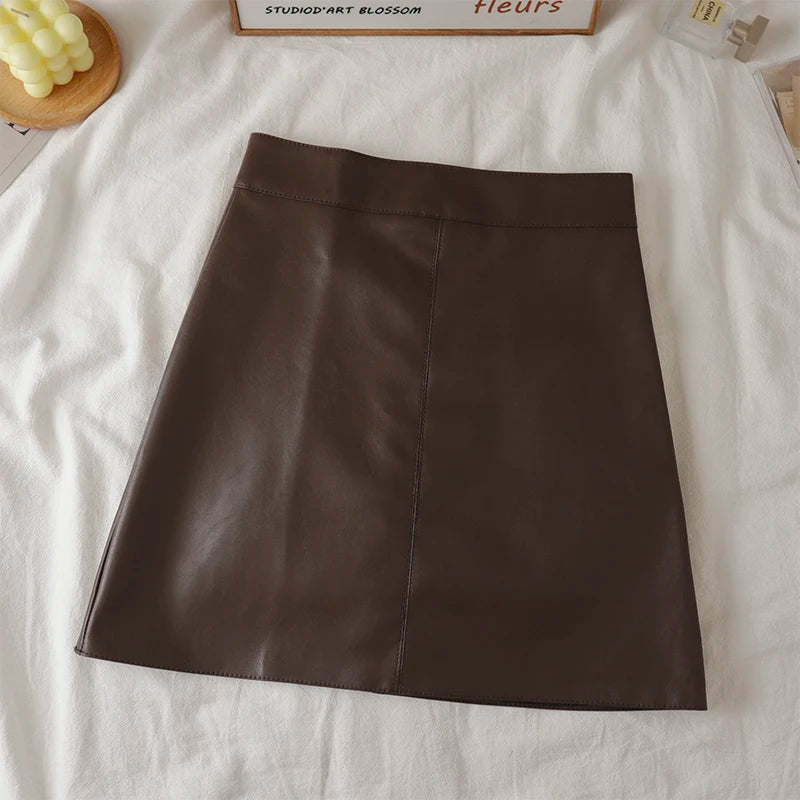 Leather Mini Skirt