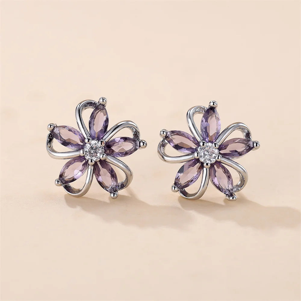 Zircon Star Earrings