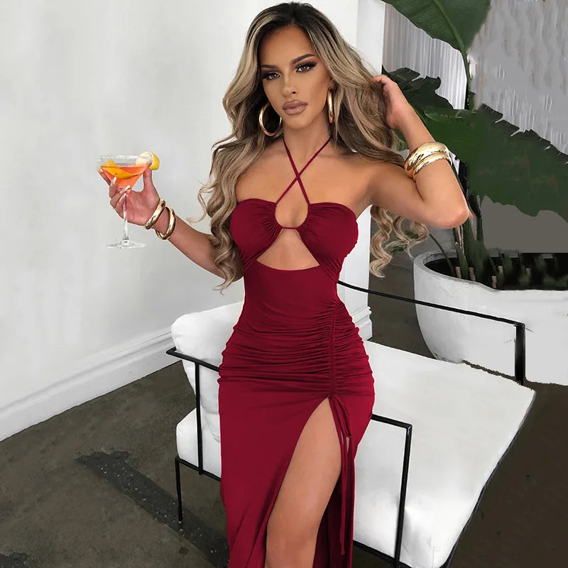 Backless Midi Dress