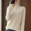 Mock-Neck Wool Sweater