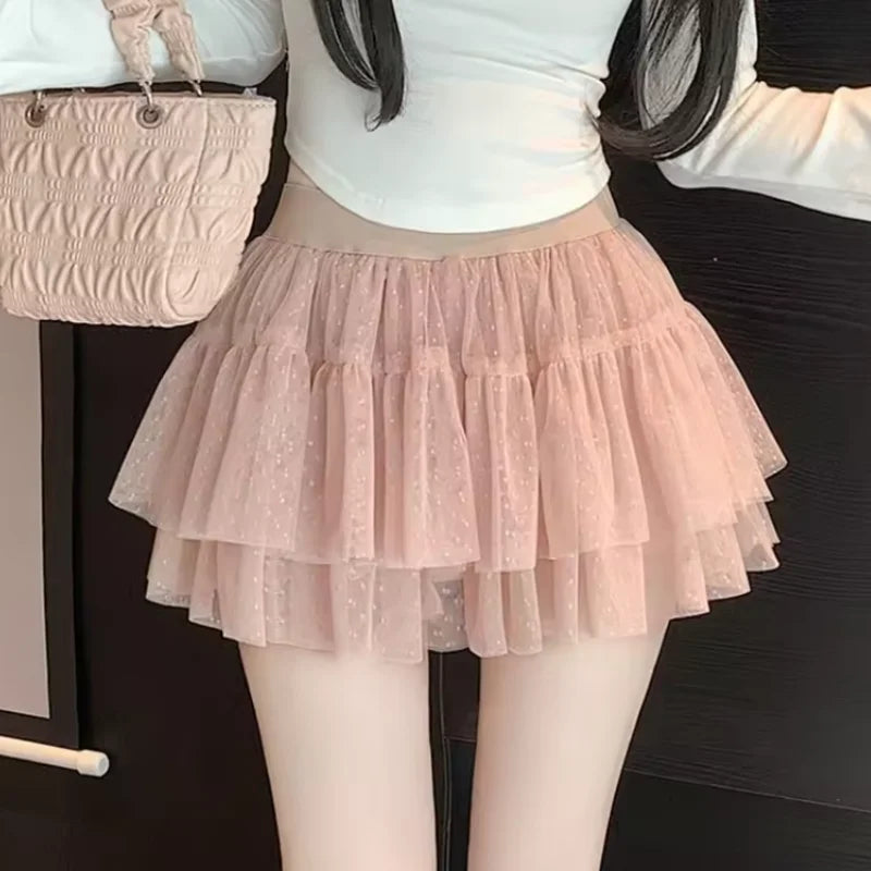 Lace Ruffle Skirt