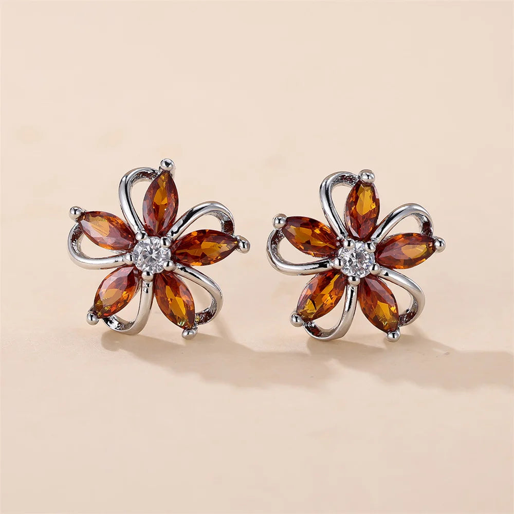 Zircon Star Earrings