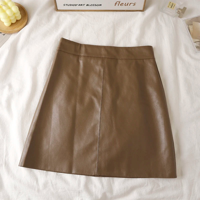 Leather Mini Skirt