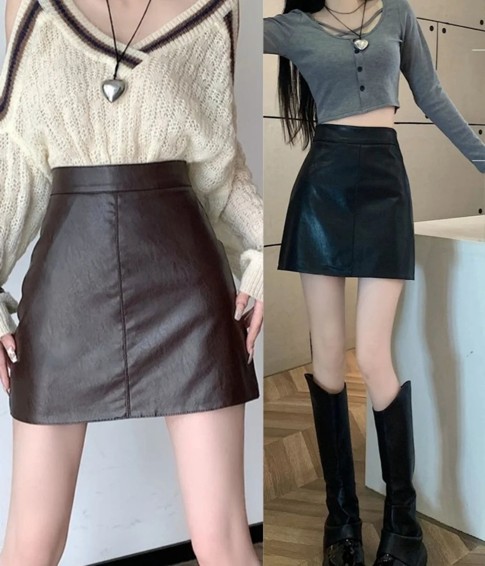 Leather Mini Skirt