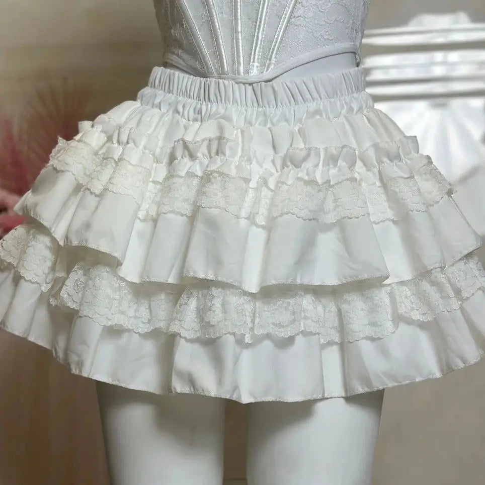 Lace Ruffle Skirt