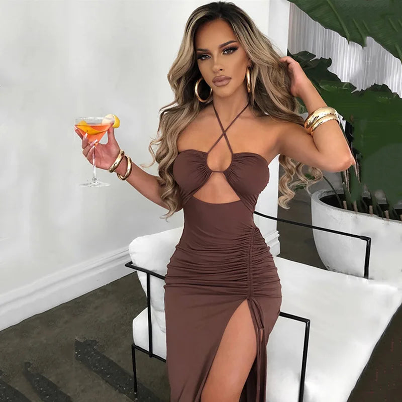 Backless Midi Dress