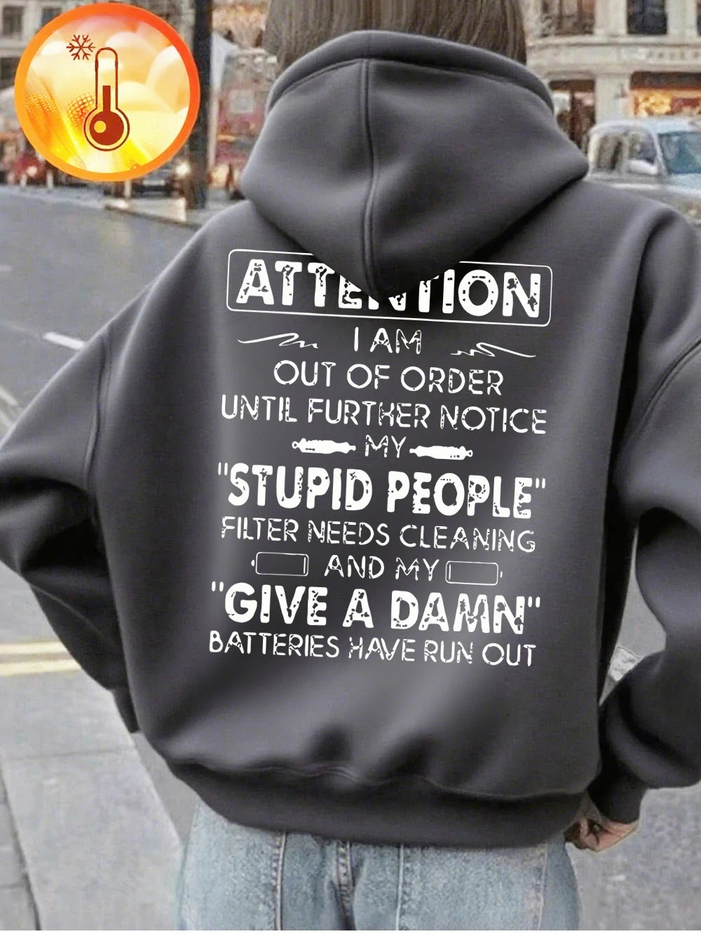 Funny Print Hoodie