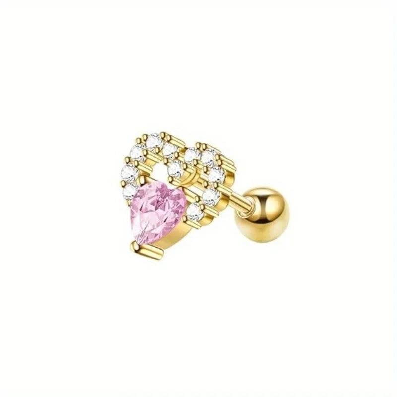 Elegant flower stud earrings