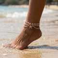 Starfish Pearl Anklet
