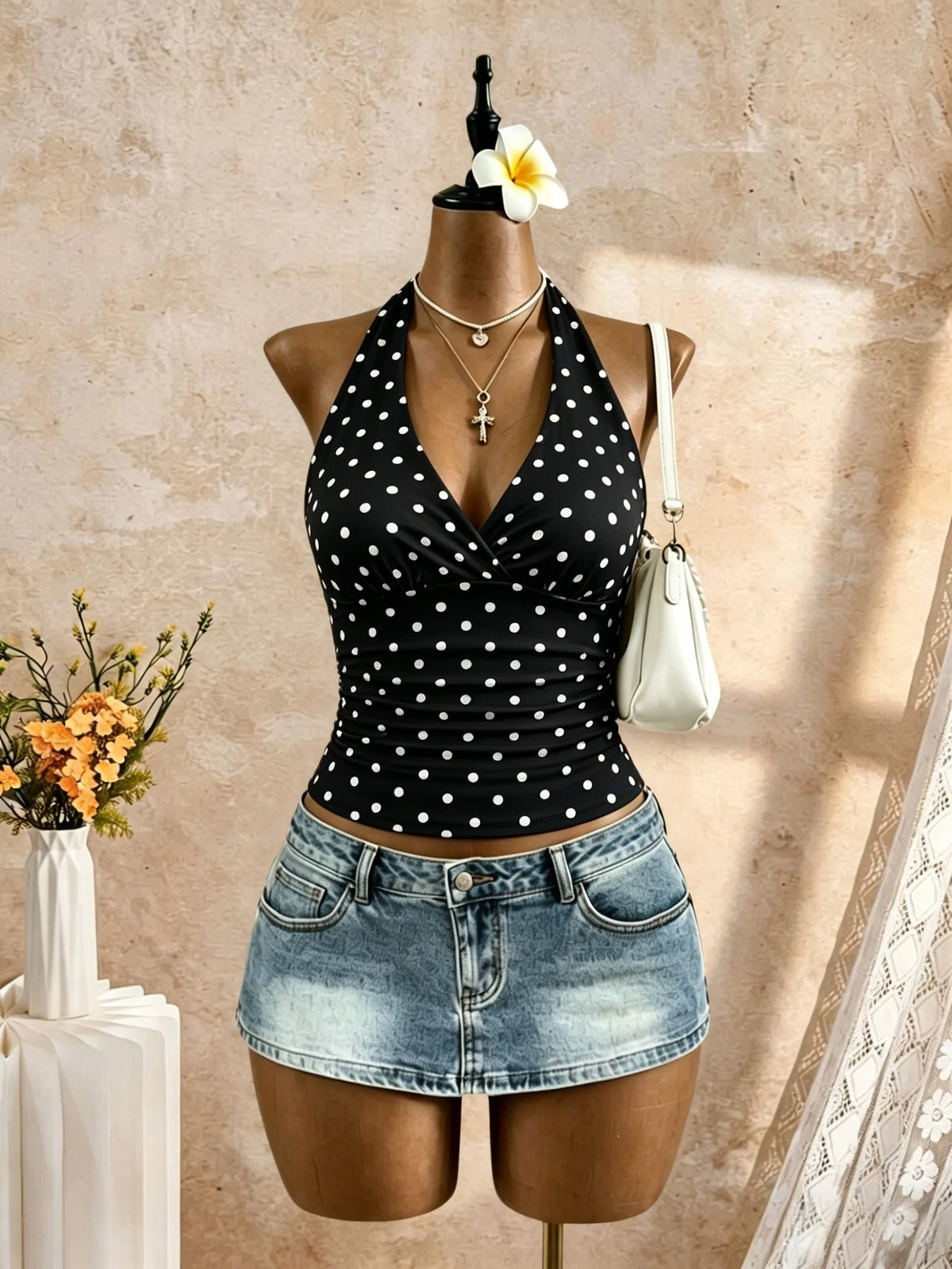White Crop Top