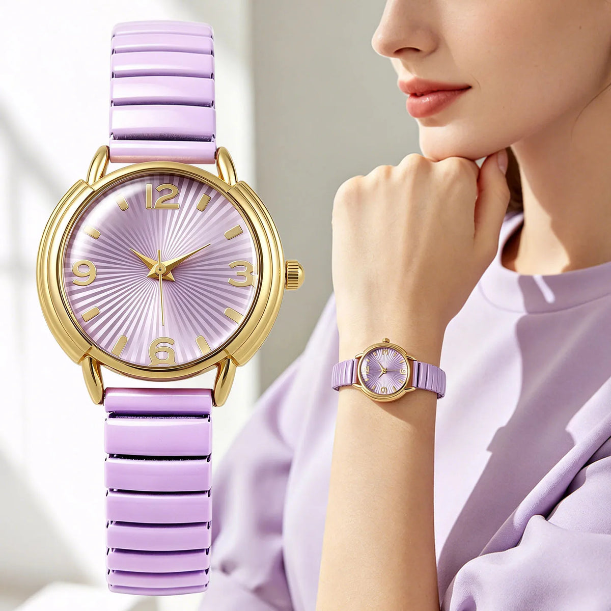 Purple Quartz Watch