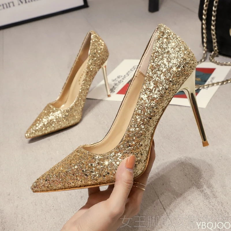 Sequin Heels