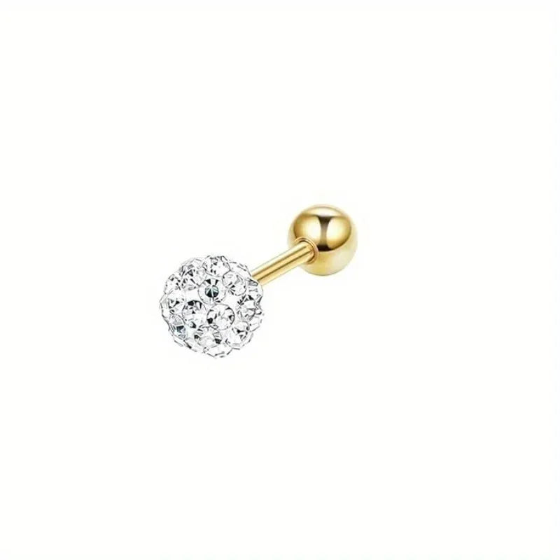 Elegant flower stud earrings