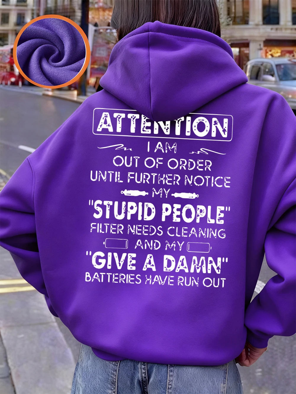 Funny Print Hoodie