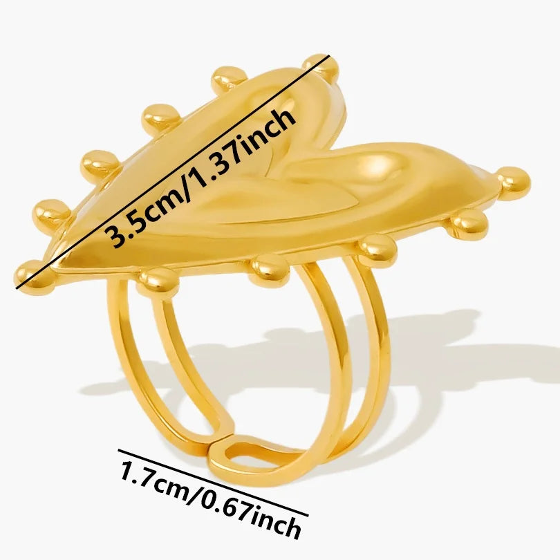 Gold Heart Rings