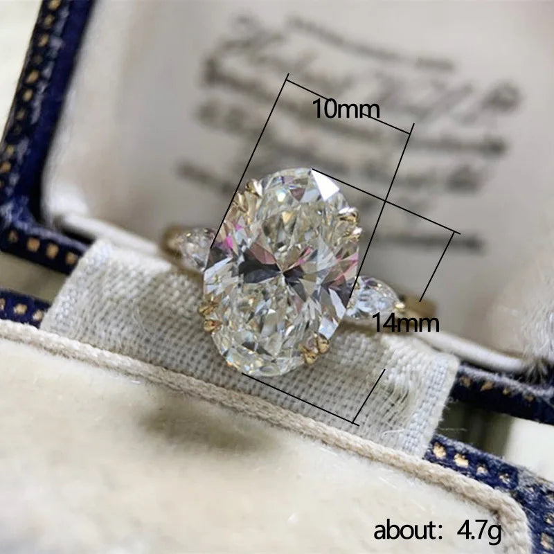 Oval Zircon Ring