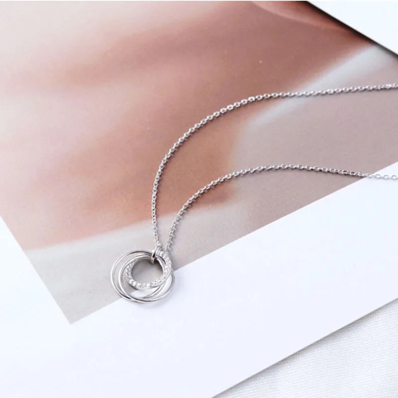 Zircon Circle Necklace
