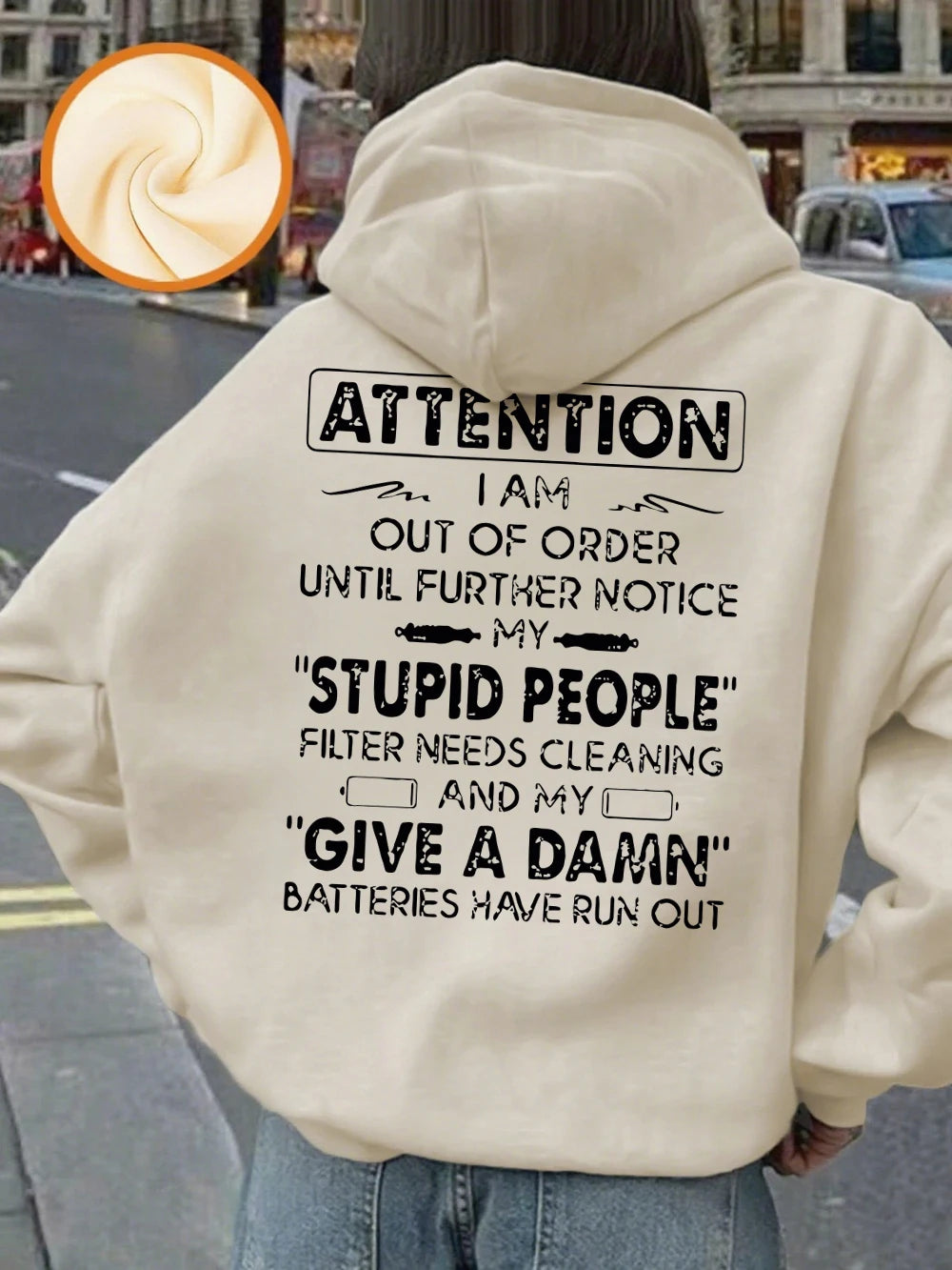 Funny Print Hoodie