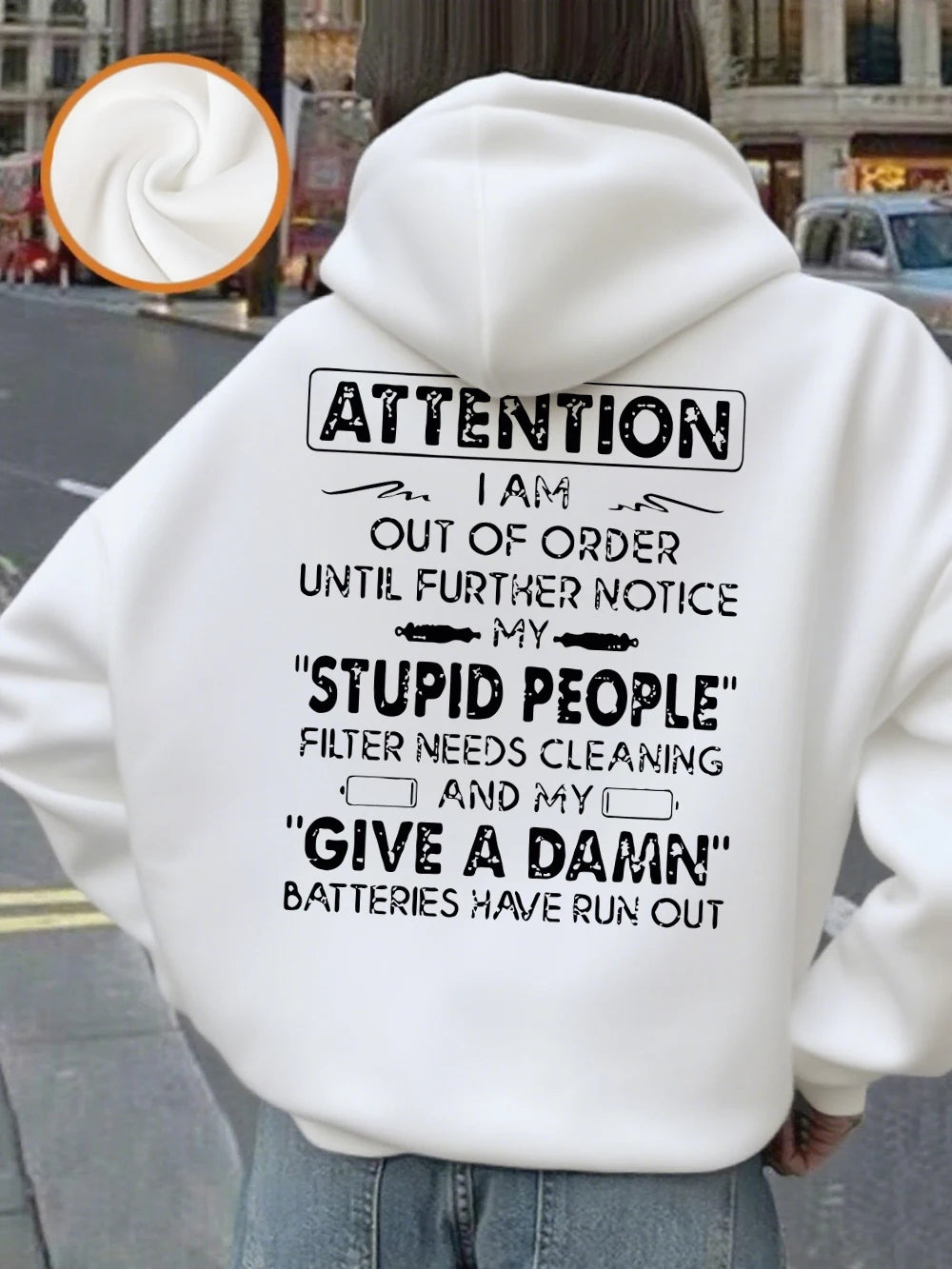 Funny Print Hoodie