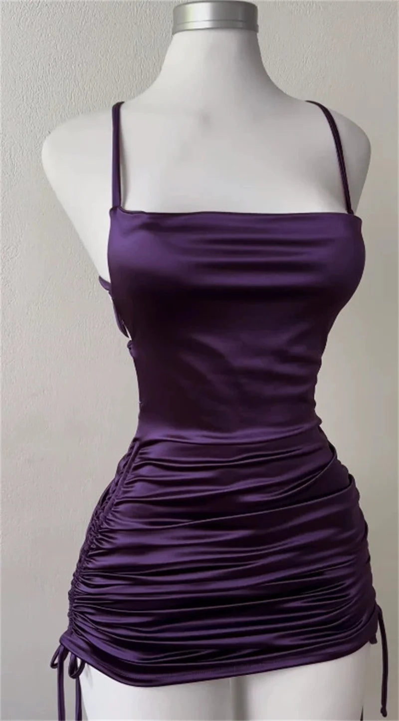 Satin Mini Dress