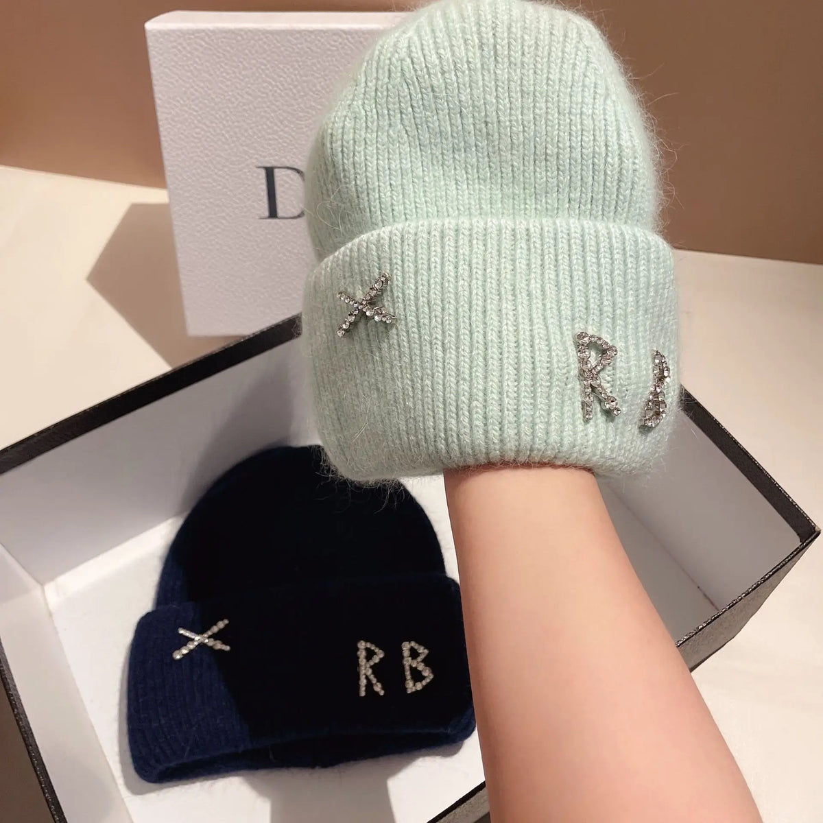 Fur Knitted Hat