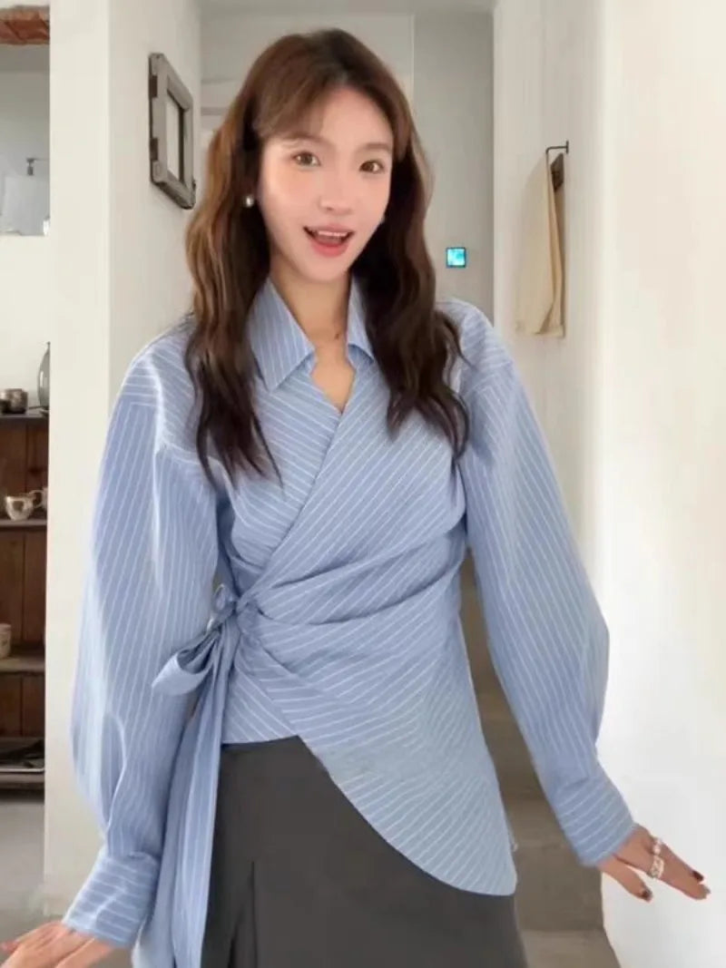 Loose Striped Blouse