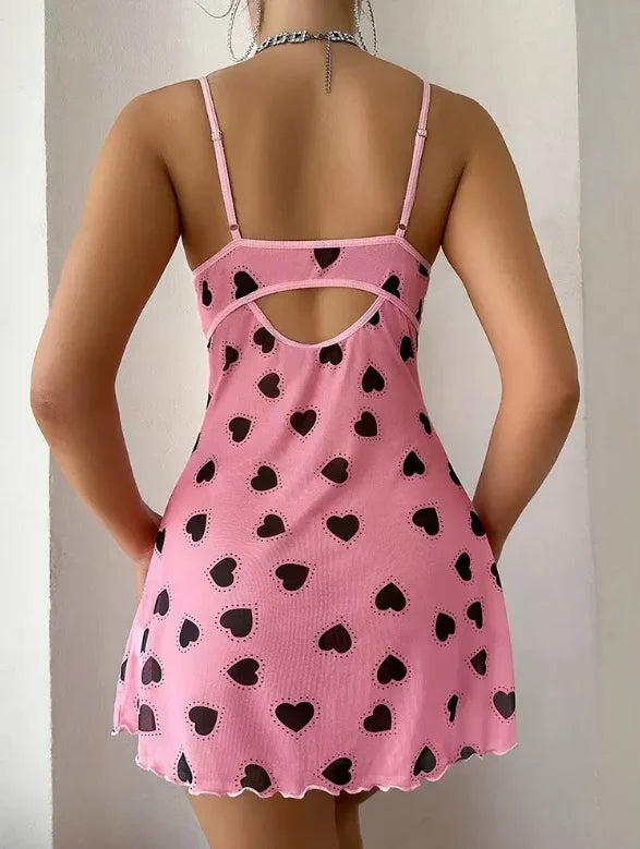 Heart Lace Nightdress